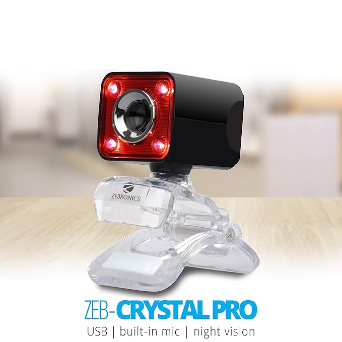 Zebronics Zeb Crystal Pro Webcam