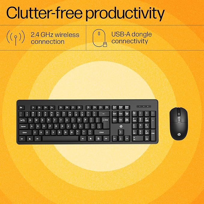 HP KM200 Wireless Keyboard & Mouse Combo