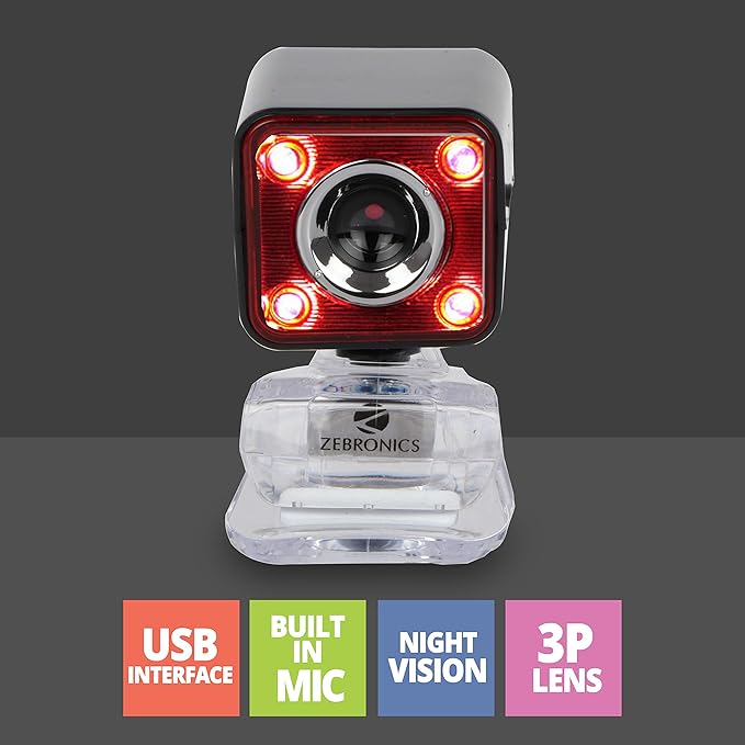Zebronics Zeb Crystal Pro Webcam