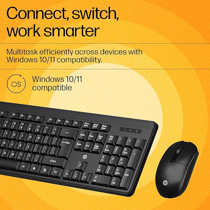 HP KM200 Wireless Keyboard & Mouse Combo